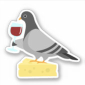 Duif Drink Vinyl Stickers (Voorkant)