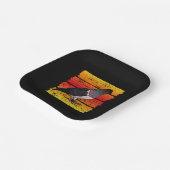 Duif - Duif Retro Gift Papieren Bordje (Gebogen)