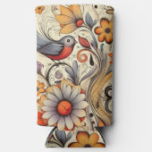 Duif en Bloemen Design Zomer Seltzer Blikjeskoeler (Voorkant)