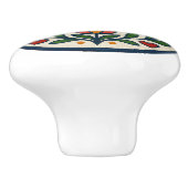 Duif en Tulp Pennsylvania Dutch Hex Sign Knop (Zijkant)