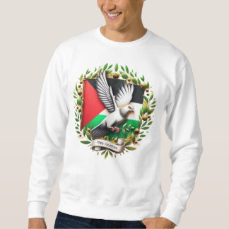 Duif Houd olijftak vrij Palestina Vlag Trui