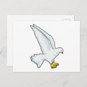 Duif IJsschaatsen Schaatsen Briefkaart (Voorkant / Achterkant)