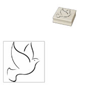 duif illustratie art stempel (Gestempeld)