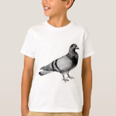 duif illustratie t-shirt (Voorkant)