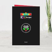 Duif in besneeuwde hemel kerst Kaart (Achterkant)