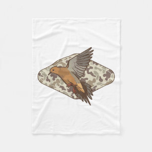Duif Jagen Oude Camo Hunter Camouflage Mannen Dad  Fleece Deken