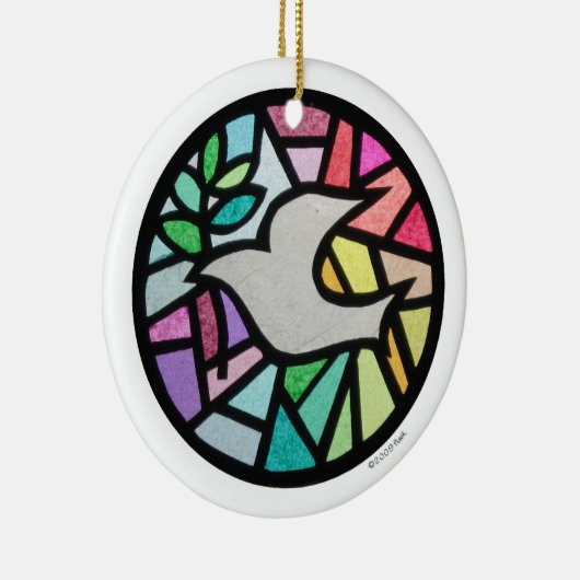 duif keramisch ornament (Rechts)