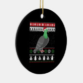 Duif - Kerstduif Lelijke Kerst Keramisch Ornament (Rechts)