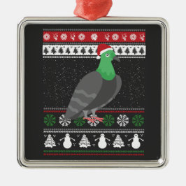 Duif - Kerstduif Lelijke Kerst Metalen Ornament