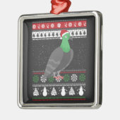 Duif - Kerstduif Lelijke Kerst Metalen Ornament (Links)