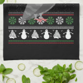 Duif - Kerstduif Lelijke Kerst Theedoek (Gevouwen)