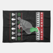 Duif - Kerstduif Lelijke Kerst Theedoek (Horizontaal)