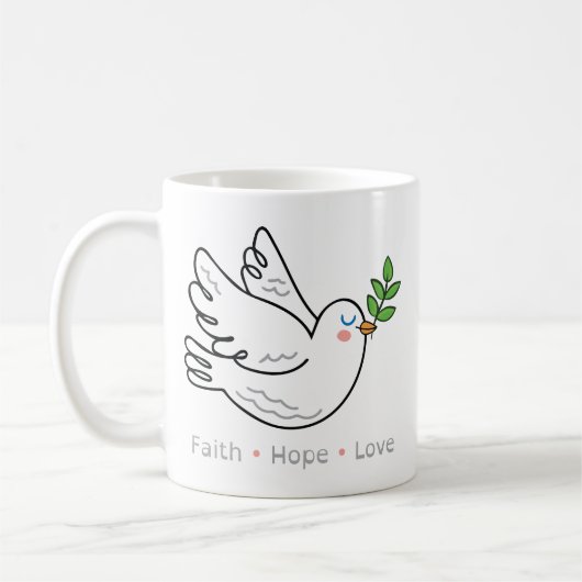 duif koffiemok (Links)