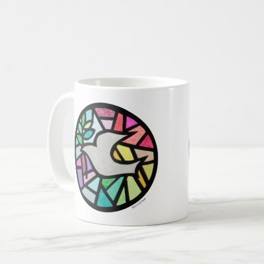 duif koffiemok (Voorkant links)