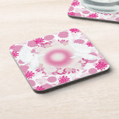 duif met bloemen bier onderzetter (Linkerzijde)