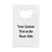 Duif met Cross Credit Kaart Bottle Opener Creditkaart Flessenopener (Achterkant)