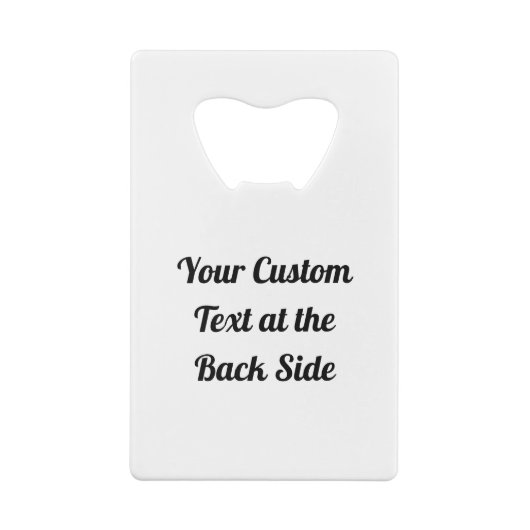 Duif met Cross Credit Kaart Bottle Opener Creditkaart Flessenopener (Achterkant)