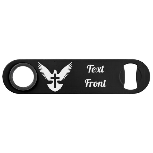 Duif met Cross Speed Bottle Opener Flessenopener (Voorkant (Horizontaal))