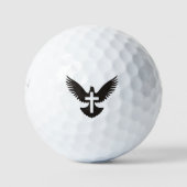 Duif met golfballen met kruis (Voorkant)