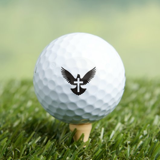 Duif met golfballen met kruis (Insitu Shirt)