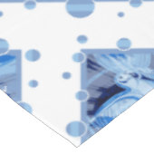 Duif Met Keltische Vredestekst In Blauwe Tinten Tafelkleed (Gekanteld)