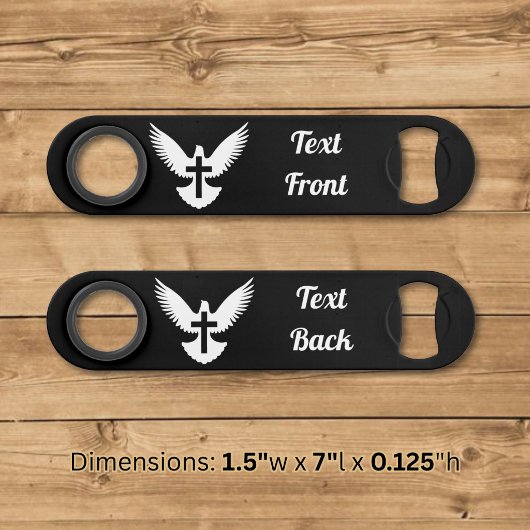 Duif met kruis flesopener speed flessenopener