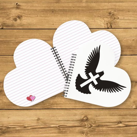 Duif met kruis notitieboek