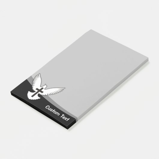 Duif met kruis post-it® notes (Schuin)