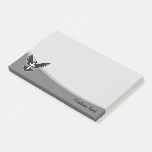 Duif met kruis post-it® notes (Schuin)