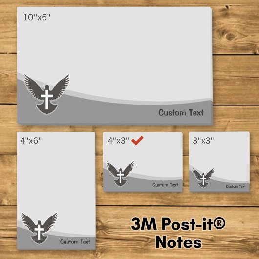 Duif met kruis post-it® notes