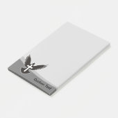 Duif met kruis post-it® notes (Schuin)