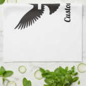 Duif met Kruishanddoek Theedoek (Gevouwen)