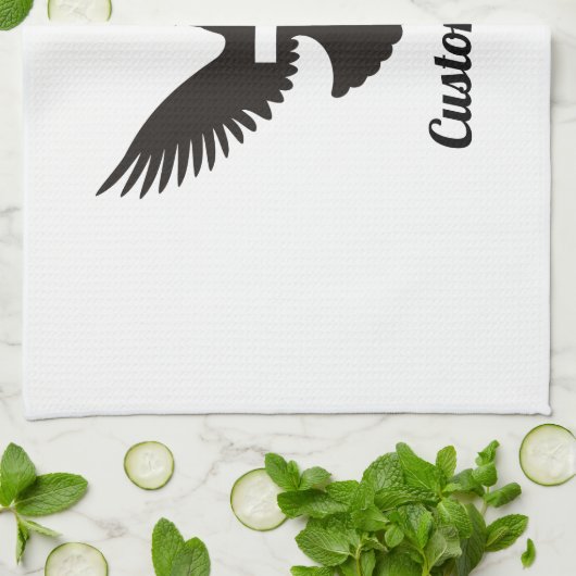 Duif met Kruishanddoek Theedoek (Gevouwen)