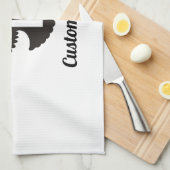 Duif met Kruishanddoek Theedoek (Quarter Fold)