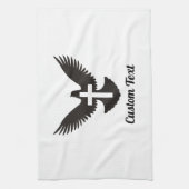 Duif met Kruishanddoek Theedoek (Verticaal)