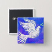 Duif met Olive Branch Button (Voorkant /achterkant)
