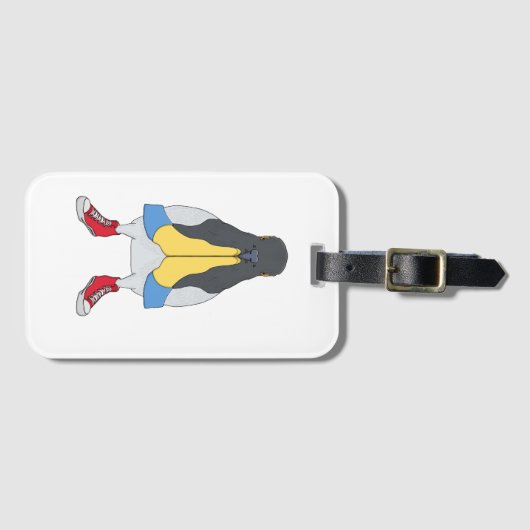 Duif met Schoenen Bagagelabel (Voorkant (horizontaal))