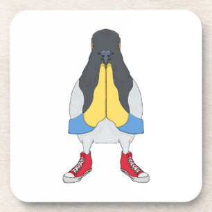 Duif met Schoenen Bier Onderzetter