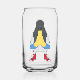 Duif met Schoenen Blikvorm Glas