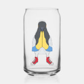 Duif met Schoenen Blikvorm Glas (Achterkant)