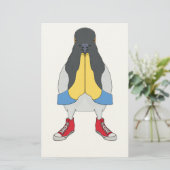 Duif met Schoenen Briefpapier (Staand voorkant)