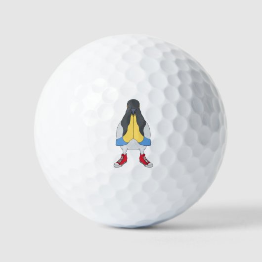 Duif met Schoenen Golfballen (Voorkant)