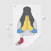 Duif met Schoenen Golfhanddoek (Insitu)