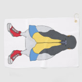 Duif met Schoenen Golfhanddoek (Horizontaal)