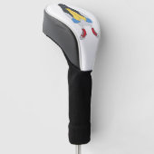 Duif met Schoenen Golfheadcover (Schuin)