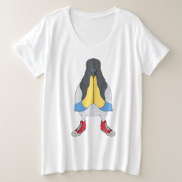 Duif met Schoenen Grote Maat T-shirt