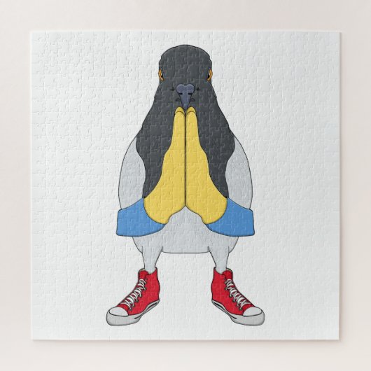 Duif met Schoenen Legpuzzel (Verticaal)