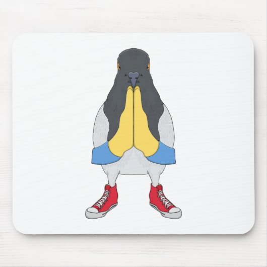 Duif met Schoenen Muismat (Voorkant)