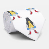 Duif met Schoenen Stropdas (Opgerold)