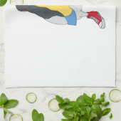 Duif met Schoenen Theedoek (Gevouwen)